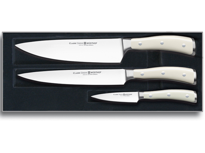 Sada nožů Wüsthof CLASSIC IKON créme - univerzální 3ks 9601-0