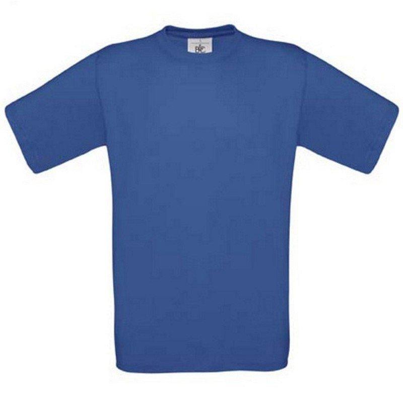 Tričko B&C - modré (Royal) XL