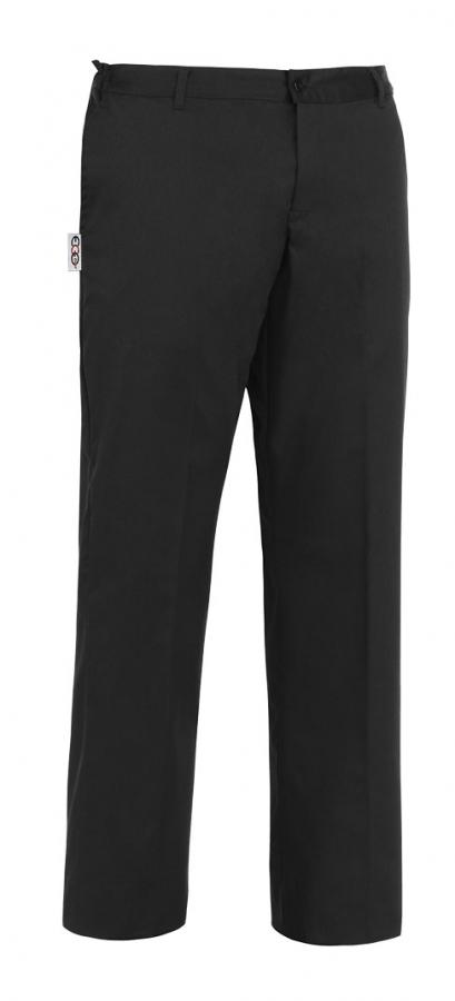 EGOCHEF Kuchařské kalhoty EGOchef EVO, na knoflík - černé XL