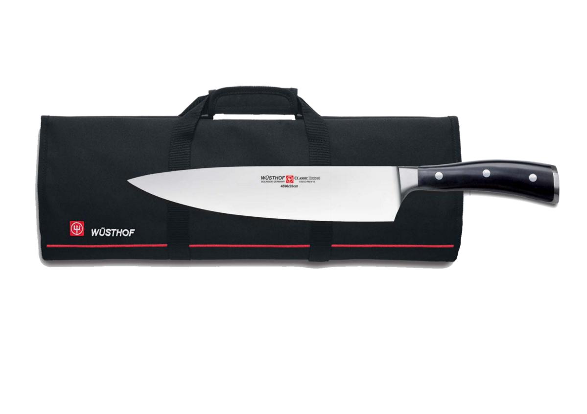 Kuchařský nůž Wüsthof CLASSIC IKON + brašna 4596/23 + 7377- zvýhodněný set