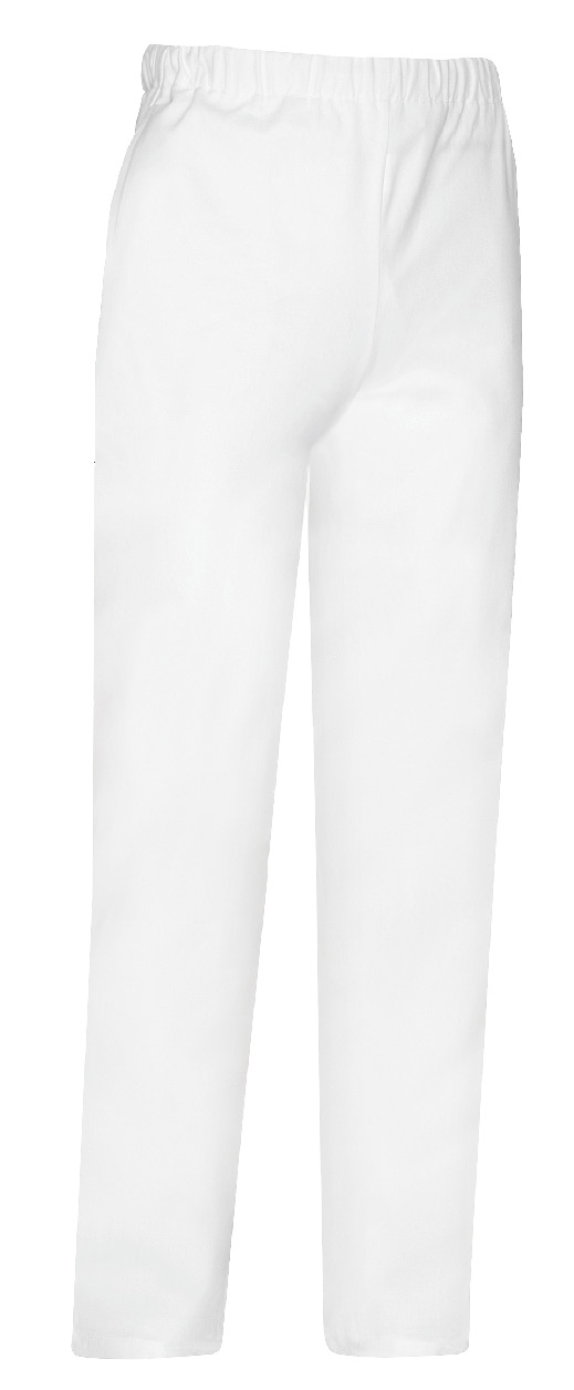 Levně TOMA Kuchařské kalhoty TOMA bílé 100% bavlna XL
