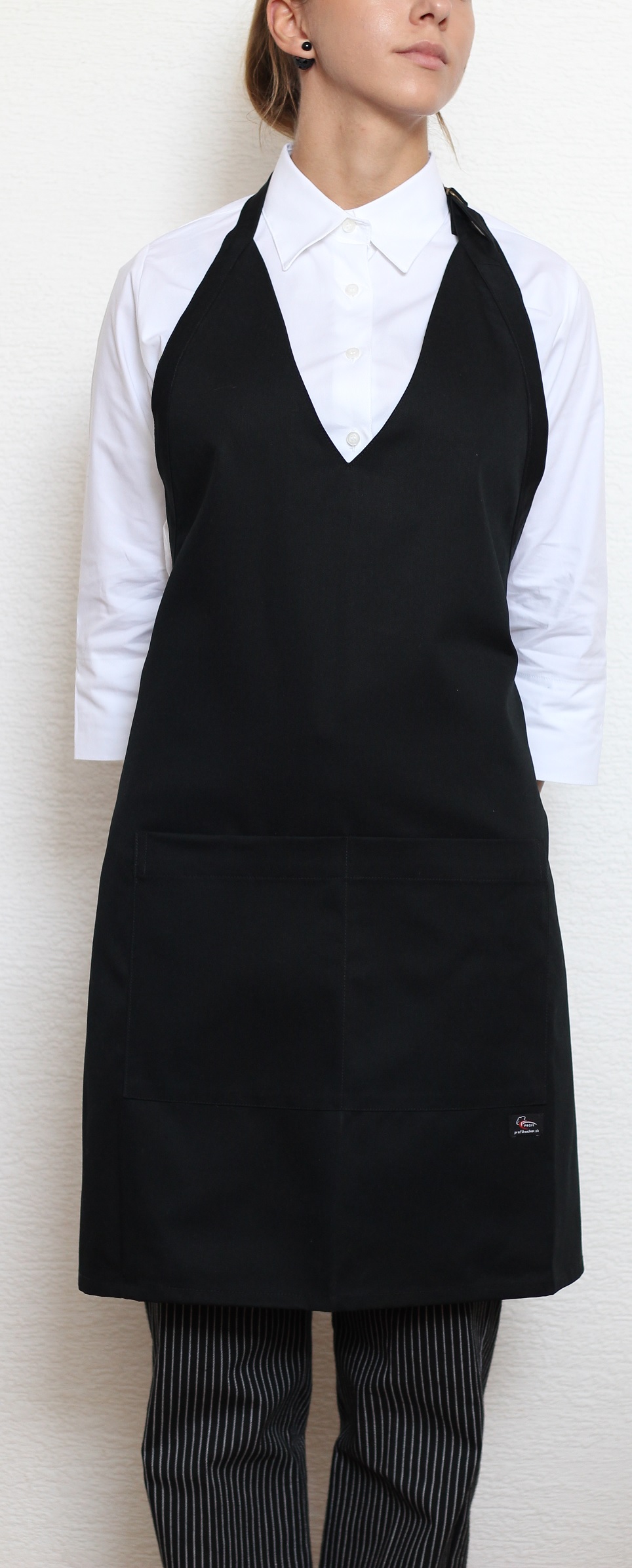 Levně PROFIKUCHAR.CZ Zástěra číšnická Tuxedo Profikuchař - různé barvy černá,bez kapsy