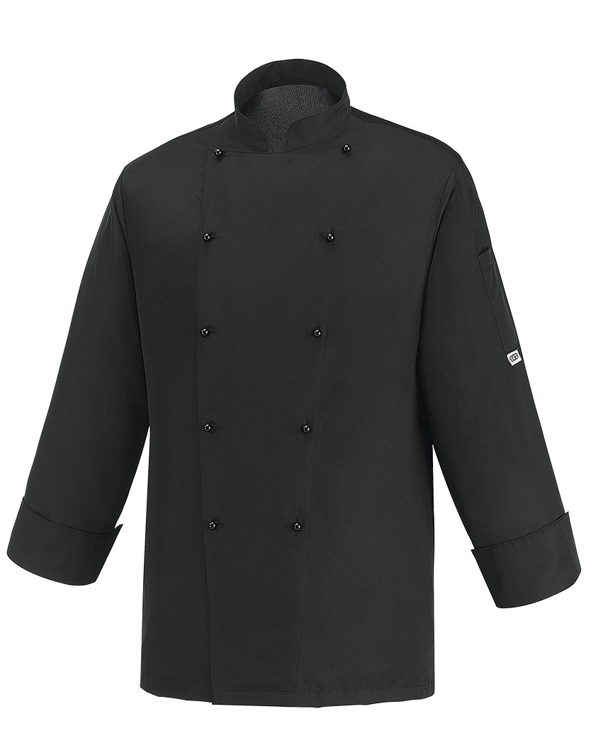 Kuchařský rondon EGOchef BLACK ICE - černý - dlhý rukáv  XL
