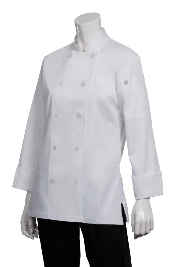 Dámský kuchařský rondon Chef Works CWLJ - bílý, černý bílá,L