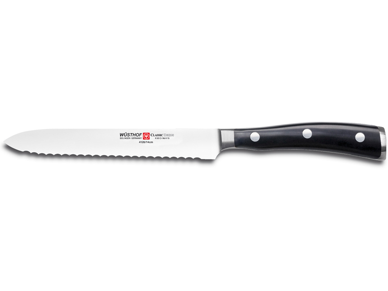 Levně WÜSTHOF Nářezový nůž na uzeniny / salám Wüsthof CLASSIC IKON 14 cm 4126