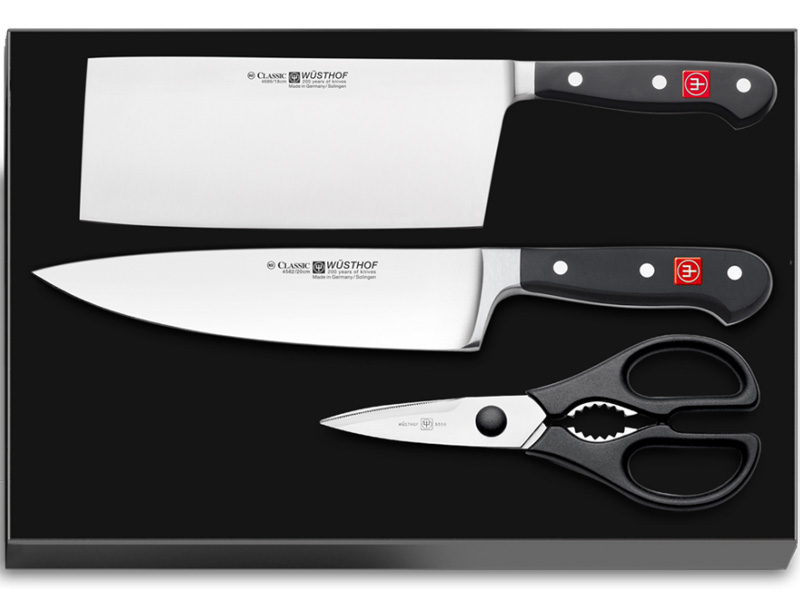 Sada 2 nožů Wüsthof CLASSIC + Kuchyňské nůžky 9285