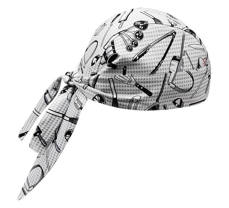 Levně Kuchařská šátek na hlavu EGOchef - vzor gastro nářadí