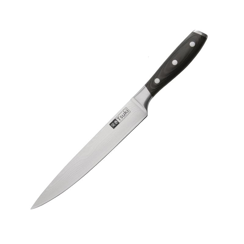 Levně Nářezový nůž Tsuki z damaškové oceli 20,5 cm