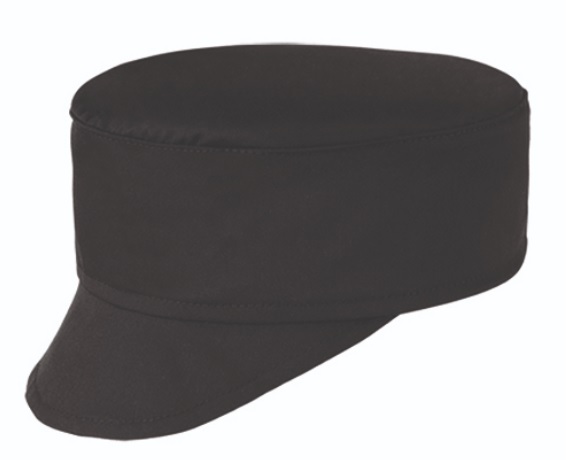 Levně Kuchařská čepice s kšiltem EGOchef - černá