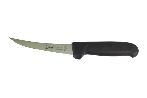 Levně Vykosťovací nůž IVO Progrip 13 cm zahnutý, flex - černý 232809.13.01