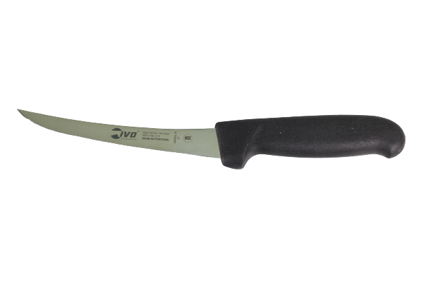 Levně IVO Vykosťovací nůž IVO Progrip 15 cm Curved Semi flex - černý 232003.15.01