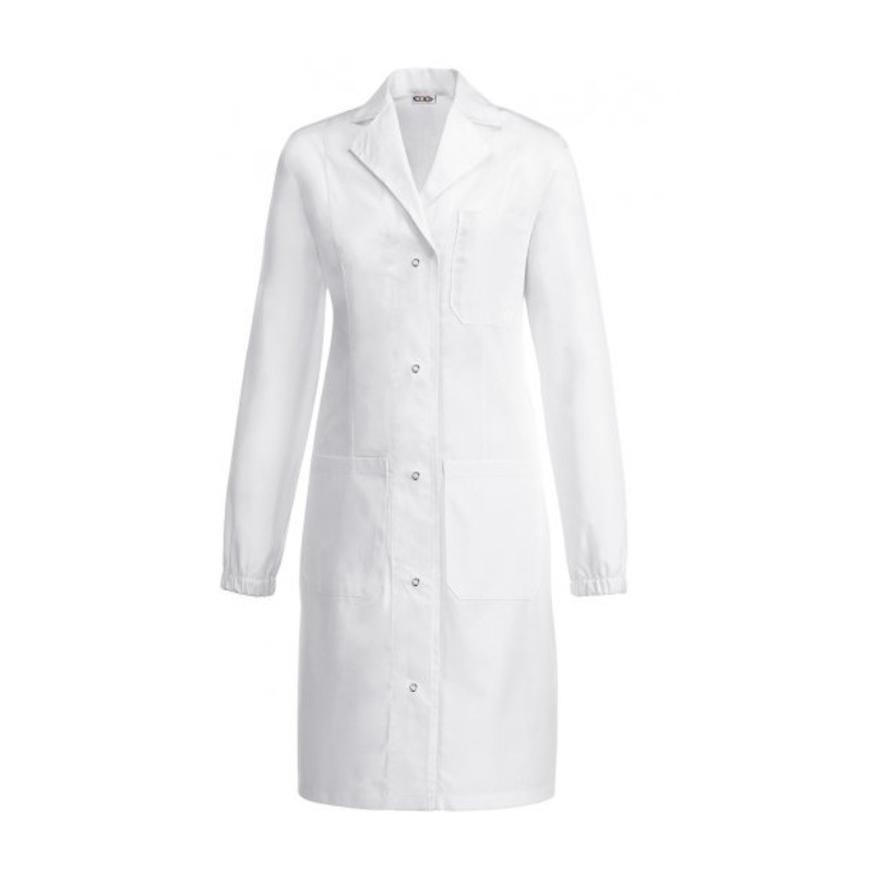 Levně Dámský zdravotnický plášť s gumičkou EGOchef AMY - bílý XL