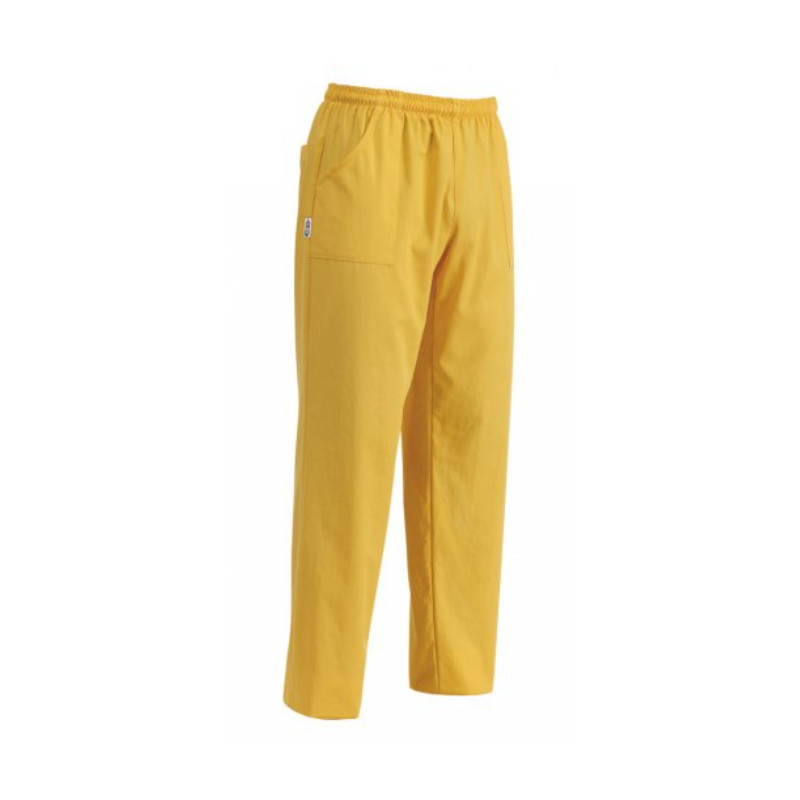 Levně Zdravotnické kalhoty EGOchef - Yellow L